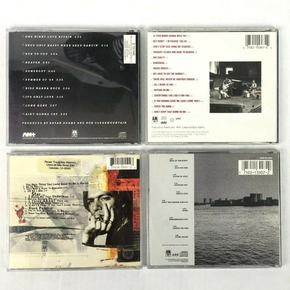 Bryan Adams 7 CD + VIP/Crew Concert Passes Lot Reckless 18 Neighbors Knife Hits - Picture 6 of 13